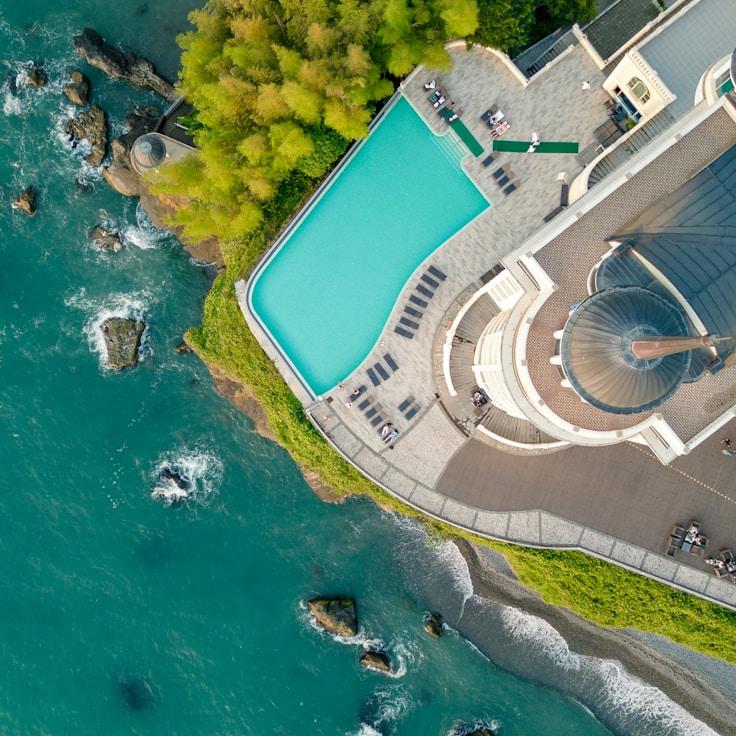 Entertainment zone at night in France